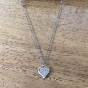 “Becca” heart necklace.